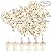 100 Pcs Wood Push Pins with Box, Wooden Thumb Tacks Head Pins Decorative for Cork Boards Map Photos Home Office Craft Projects