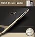 iPhone 6s Case,iPhone 6 Case,ROCK [Royce Series] - Dual Layer Ultra Thin Slim Case Cover for iPhone 6s/iPhone 6 4.7 inch - (Black + Champagne Gold)