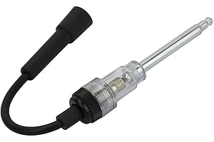 Ferianl Inline Spark Plug Tester, Car Engine Straight Boot Ignition Tester Light, Small Armature Diagnostic Detector Tool, for Automotive, Motorcycles, Lawnmower, Motorcycles, Internal External Engine