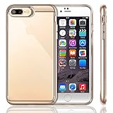 iPhone 7 Plus Case, iVAPO [Crystal Series] Transparent Clear iPhone 7 Plus Cover,Soft TPU Protective Cover Shock-proof Cases for Apple iPhone 7 Plus with 5.5 inch Phone Case [Gold]