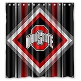 Ohio State Buckeyes High Quality Bathroom Shower Curtain 66 x 72 Inches