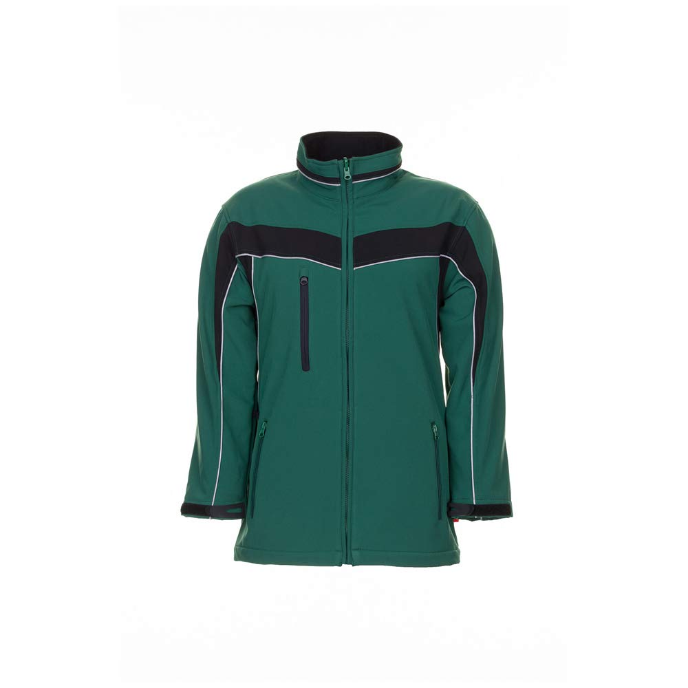 Planam 2705064 Size 3X-Large "Plaline" Softshell Jacket - Green/Black