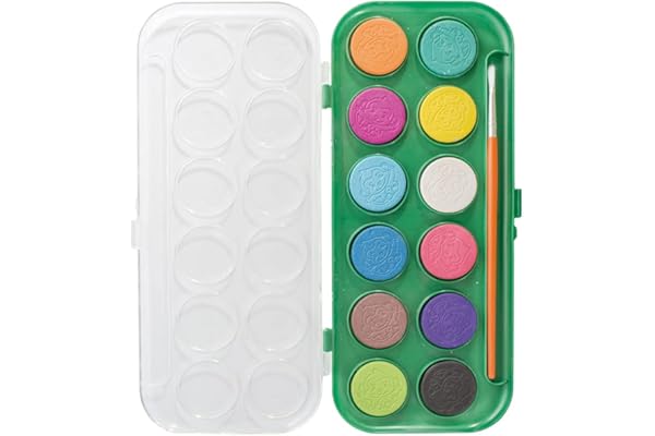 AQUARELA 12 CORES PCT/6 ESTOJOS LEOELEO