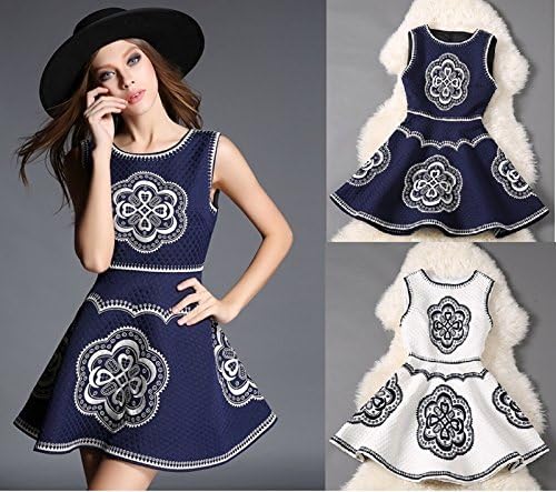 Amazon レトロ感 上品刺繍 ドレス ワンピース レディース 2l ネイビー ワンピース チュニック 通販
