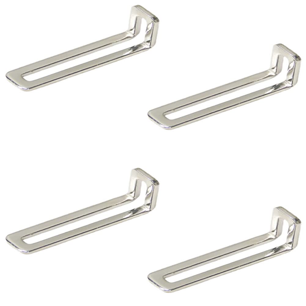 Xuoxeji Angle Brackets, L Brackets for Wood, Shelf Brackets Timber Joining Fixing Connecto Corner Brackets for Wood Furniture Fixation 4 Pcs (Large)
