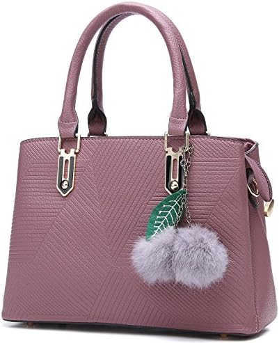 YINGPEI Women's Top Handle Satchel Handbag Tote Purse (Purple)