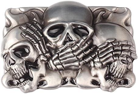 CattleDevil SKULL punk Western Cowboy Novelty Belt Buckles for Men Women (skull S2)