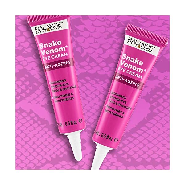 Balance-Active-Formula-Snake-Venom-Eye-Cream-contains-SYN-AKE-which-is-similar-to-a-peptide-found-in-the-Temple-Vipers-venom-Helps-to-reduce-the-appearance-of-under-eye-dark-circles-and-bags Balance Active Formula Snake Venom Eye Cream (15ml) - With SYN®-AKE & Marine Collagen. Minimises Under Eye Bags…