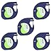 TIANSE 5 Pack Compatible for DYMO LetraTag Labeling Tape 10697 (91200 91220 91330 59421 S0721510) Black print on White paper tape for LetraTag Label Makers, 1/2 in. x 13 ft.