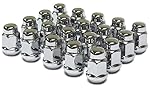 WheelGuard 1954 , Bulge Acorn Lug Nut, 1/2-20, 3/4" Hex, Chrome Plating (20 Lug Nuts)