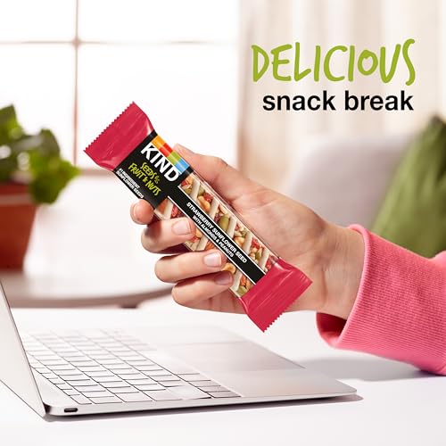 KIND HEALTHY SNACKS BARS, STRAWBERRY SUNFLOWER SEED, GLUTEN FREE, HIGH FIBER SNACKS, 5G PROTEIN, 6 COUNT