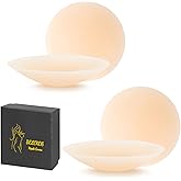 BELCKOS Cakes Nipple Covers Non Adhesive, Cakes Grippy Seamless Covers, Silicone Nipple Covers Nipple Pasties for Women