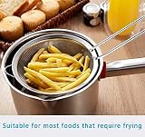 Wellehomi Fine Mesh Sieve Set 7/12/18cm with Rim Stainless Steel Food Strainer view 7