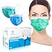 Face Mask with Earloops – 100 Pack – Disposable – Hypoallergenic – Protect Yourself from Dust, and Pollen – Ideal for Medical, Surgical, Catering and Construction Workers – Blue and Green Masks