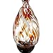 Exhart Solar Garden Stake Lights – Solar Glass Red Spiral Flame Garden Stakes – Handblown Glass Finial Lights, LED Accent Lights That Transform a Garden Driveway or Event (9in Glass 36in Stake) …