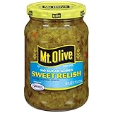 Mt. Olive No Sugar Added Sweet Relish 16 Oz (Pack of 3)