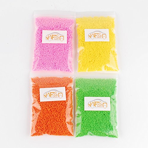 NWFashion Dress Tree Flower Grass Dressing 120G Scatter Flock for Miniatures Model (4Color Mixed B)