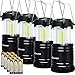 LED Camping Lantern, Costech Cob Light Ultra Bright Collapsible Lamp, Portable Hanging Flashlight for Outdoor Garden Hiking Fishing (4 Pack)