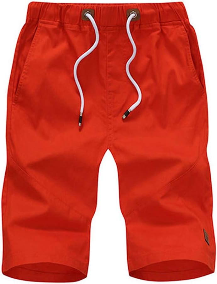 YKARITIANNA Men's Fashion Casual Cotton Pocket Solid Outdoors Work Trouser Cargo Short Pants