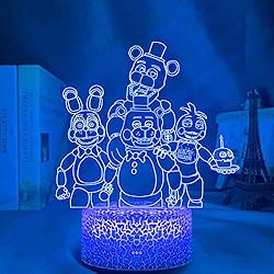 QAHEART Anime Game 3D Optical Illusion Lamp, Cute