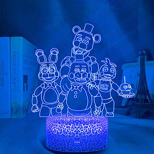 QAHEART Anime Game 3D Optical Illusion Lamp, Cute