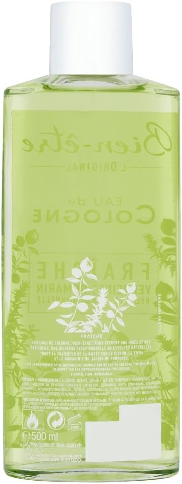 Well Being - Eau de Cologne - Fresh Verbena/Rosemary Scent - 500 ml, 1 ml (Pack of 500) - Image 3