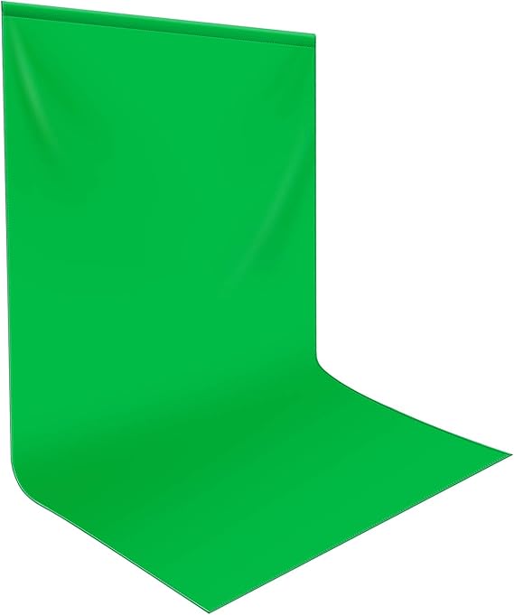 Neewer 5x7ft/1.5x2m Green Screen Backdrop, Chromakey Green