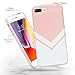 J.west Compatible with iPhone 8 Plus Case Pattern Printed Bumper Slim TPU Soft Rubber Silicone Cover Anti-Scratch Thin Back Protective Phone Case Cover (Rose Gold)
