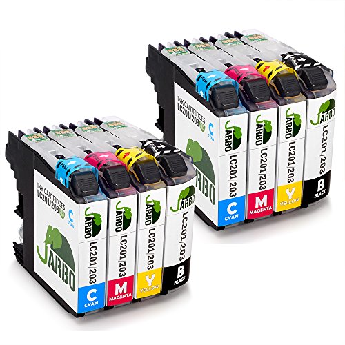 JARBO Replacement for Brother LC203 Ink Cartridge High Yield, 2 Sets, Used in Brother MFC-J880DW MFC-J680DW MFC-J480DW MFC-J460DW MFC-J5520DW MFC-J4420DW MFC-J4620DW MFC-J5720DW MFC-5620DW Printer JARBO Replacement for Brother LC203 Ink Cartridge High Yield, 2 Sets, Used in Brother MFC-J880DW MFC-J680DW MFC-J480DW MFC-J460DW MFC-J5520DW MFC-J4420DW MFC-J4620DW MFC-J5720DW MFC-5620DW Printer