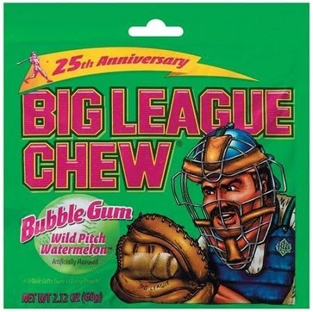Big League Chew Shredded Bubble Gum 12ct - Watermelon
