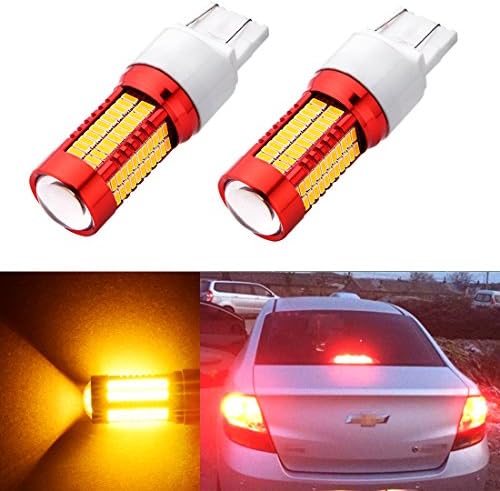 Extremely Bright 106 Lamp bead 4014 Chipset 7443 7440 7441 7444 992 LED Bulbs,Tail Brake Light,Back Up Reverse Lights,Brake Lights,Tail Lights,12V-24V (yellow)