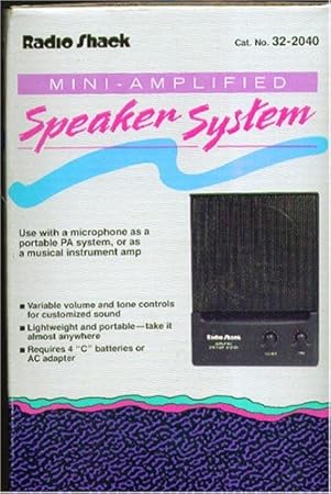 mini amplifier speaker radio shack