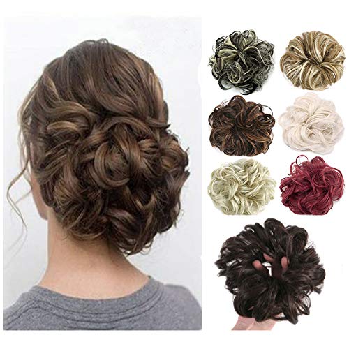 Hair Bun Extensions Messy Synthetic Chignon Hairpiece Wig Hairpiece Ponytail