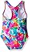 Speedo Printed Racerback One Piece Swimsuit with Snaps