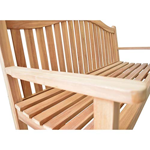 Gartenbank Catania Teak Massivholz Breite 180 cm – Bild 4