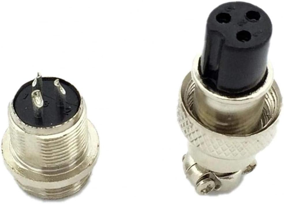 Lankater GX20 3 Pin male female 20mm L94-100Y round wire panel Aviation socket connector with cap lid