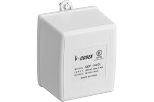 Bosch D1640 Plug-in Transformer, 16V 40VA – UL Certified Power Supply for Doorbells, Intercoms, and Security Systems