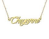 Aoloshow Cheyanne Tiny Name Necklace 18k Gold