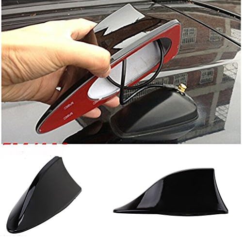 Motoway Car Shark Fin Roof Antenna Radio FM/AM Car Accessories Decorate Black for Hyundai Accent