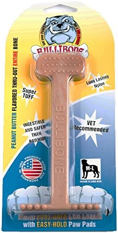 BULLIBONE Pet Products Peanut Butter-Flavored Nylon Dog Chew, Large