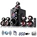 beFree Sound 5.1 Channel Bluetooth Surround Sound Speaker System- Redthumb 3