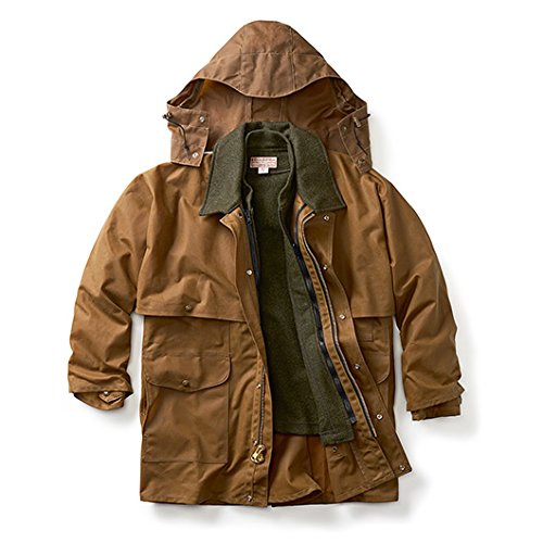 Filson 10002 Extra Long Tin Cloth Packer Coat - Tan (Large) - Thumbnail 2