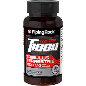 Piping Rock Ultra Tribulus Max Standardized 500 mg 100 Quick Release Capsules Dietary Supplement