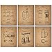 Beer Patent Wall Art Prints - Set Of 6 (8 Inches By 10 Inches) Vintage Bar Photos
