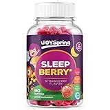 SleepBerry Melatonin Gummies for Kids - Natural Sleep Aid for Toddlers and Infants - Great Tasting Strawberry Flavor, 5mg