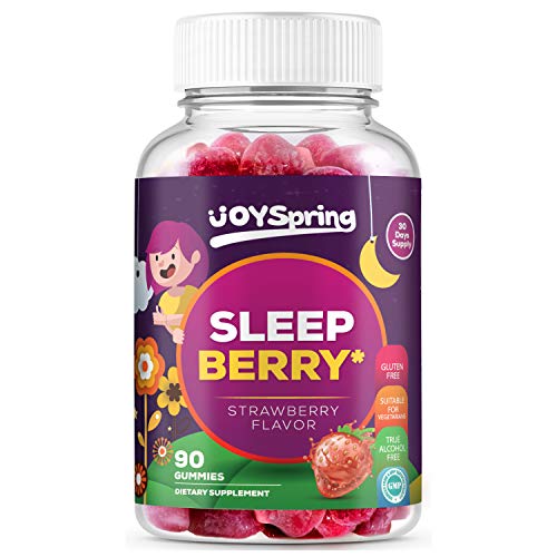 SleepBerry Melatonin Gummies for Kids - Natural Sleep Aid for Toddlers - Helps Children Fall Asleep Fast and Wake Up Rested - Tasty Strawberry Flavor, 5mg