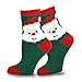 TeeHee Christmas Holiday Cozy Fuzzy Crew Socks 3-Pack for Kids (6-8 Years, Gingerbread)