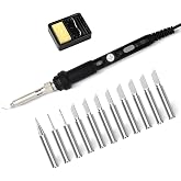 Afantti Electric Hot Knife Plastic Cutter Heated Cutting Tool | 10 + 1 Blades | Adjustable Temperature | for Cutting Carving Rope Ribbon Fabric Foam