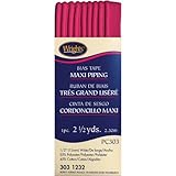 Wrights 117-303-1232 Maxi Piping Bias Tape, Berry Sorbet, 2.5-Yard