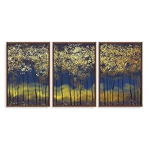 Framed Abstract Landscape Home Artwork for Living Room...
